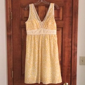 CYNTHIA by Cynthia Steffe Yellow Cotton/Silk Dress